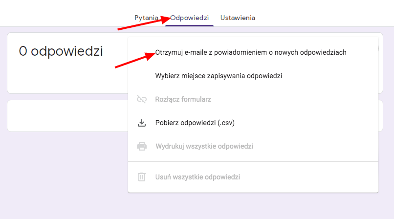 odpowiedzi w ankiecie sklepu