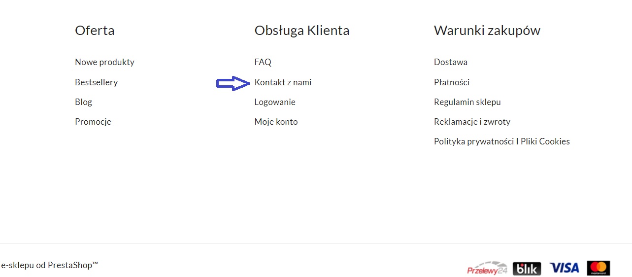 Obsługa klienta w Prestashop - 1